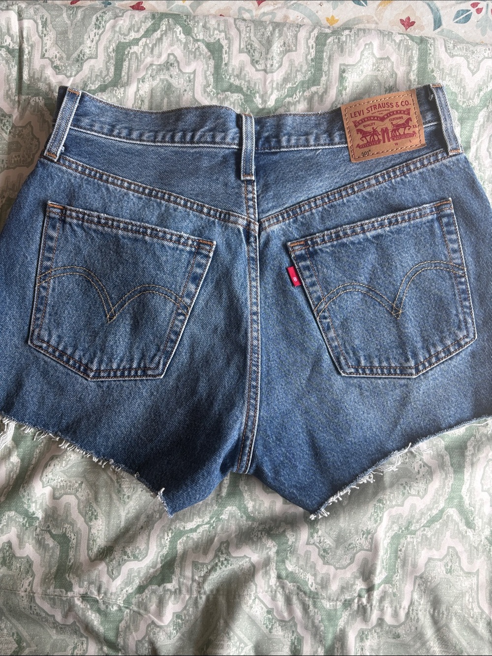 Levi's Women's High-Rise Denim Cutoff Shorts in Blue